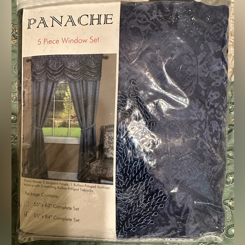 Panache 5 piece Window Drape Set